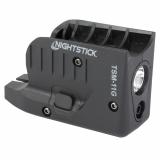 TSM-11G, Subcompact Tactical Weapon-Mounted Light w/ Green Laser, For Glock 43/43X/48 150 Lumens, 2,700 Candela, Black, .75 Hours of Runtime, IP-X4 Water-Resistant, Rechargeable Battery TSM-11G