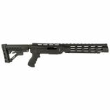 Archangel 556 Conversion Stock with Extended Length Monolithic Rail Forend, Fits 10/22, Black Finish AA556R-EX