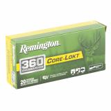 Remington, Core-Lokt, 360 Buckhammer, 200 Grain, Soft Point, 20 Round Box R27743