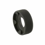 Front Cap, Compatible with Rugged Suppressors, 45 ACP, Matte Finish, Black FC004