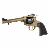 Super Wrangler, Revolver, Single Action, 22 LR/22 WMR, 5.5" Barrel, Cerakote Finish, Bronze, Synthetic Grips, Adjustable Sights, 6 Rounds, 2 Cylinders, (1)-22WMR and (1)-22LR 2034
