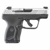 LCP MAX, Double Action Only, Semi-automatic, Polymer Frame Pistol, Compact, 380ACP, 2.8" Barrel, Matte Stainless Finish with Polished Sides, Black Frame, Tritium Front Sight with White Outline and Drift Adjustable Rear Sight, Manual Thumb Safety, 10 Roun