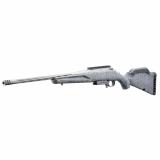 American Generataion II, Bolt Action Rifle, 6.5 Creedmoor, 20" Spiral Fluted Barrel, 1:8 Twist, Threaded 5/8x24, Muzzle Brake, Cerakote Finish, Gunmetal, Gray Splatter Synthetic Stock, Manual Safety, Picatinny Rail, 3 Rounds, 1 Magazine 46901