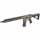 Model 1, Semi-Automatic, 223 Wylde/556NATO, 14.5" Barrel (16" OAL with Pinned Brake), Mid-length Gas System, Silencero ASR Muzzle Brake, Aluminum M-LOK Handguard, Brown Finish, Titanium Forward Assist, ATC AR Gold Match Trigger, Magpul Pistol Grip and St