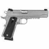 1911 Full Size With Accessory Rail .45 ACP 5 Inch Barrel Night Sights Stainless Steel Finish Blackwood Grips 8 Round - CA Compliant