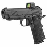 1911 X Carry, Single Action Only, Semi-automatic, Commander Size, 45ACP, 4.25" Barrel, DLC Finish, Black, Optics Ready, Romeo X-Red Dot, G10 Grips, XRay3 Day/Night Sights, Ambidextrous Safety, 8 Rounds, 2 Magazines 1911XCA-45-BXR3-RXX