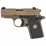 P238 Emperor Scorpion |.380 ACP 2.7 Inch Barrel Siglite Night Sights Flat Dark Earth Frame and Slide Finish G-10 Piranha Grips, 1 6-Round + 1 7-Round Magazine