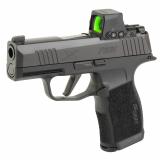 P365X, Striker Fired, Semi-automatic, Polymer Frame Pistol, Sub-Compact, 9MM, 3.1" Barrel, Nitron Finish, Black, XRAY3 Day/Night Sights, XSeries Flat Trigger, Romeo-X Compact Optic, 10 Rounds, 2 Magazines 365X-9-BXR3-RXX-10