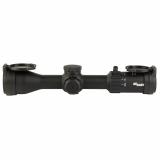 Whiskey 4, Rifle Scope, 2.5-10X42mm, Second Focal Plane, Hellfire Illuminated Quadplex Reticle, 42mm Objective, 30mm Main Tube, Matte Finish, Black, 0.25 MOA Adjustment, Included Flip Back Lens Cover SOW42004