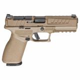 Echelon 4.5F, Semi-automatic, Striker Fired, Polymer Framed Pistol, Full Size, 9MM, 4.5" Barrel, Cerakote Finish, Flat Dark Earth, Optics Ready Slide, Front Tritium Night Sight, Tactical U-Dot Rear, 10 Rounds, 2 Magazines EC9459FLC-U