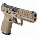 Echelon 4.5F, Semi-automatic, Striker Fired, Polymer Framed Pistol, Full Size, 9MM, 4.5" Barrel, Cerakote Finish, Flat Dark Earth, Optics Ready Slide, Front Tritium Night Sight, Tactical U-Dot Rear, 10 Rounds, 2 Magazines EC9459FLC-U