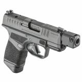 Hellcat, RDP, Striker Fired, Semi-automatic, Polymer Frame Pistol, Micro-Compact, 9MM, 3.8" Hammer Forged Barrel, Melonite Finish, Black, Textured Grips, Front Tritium Night Sight, Tactical Rack U-Notch Rear Sight, Optics Ready, Compensator, 2 Magazines,