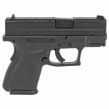 XD9, Defender Series, Striker Fired, Sub Compact, 9MM, 3" Barrel, Polymer Frame, Black Finish, Fixed Sights, 10Rd, 1 Magazine XDD9801
