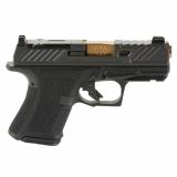 CR920, 9mm, Black Frame, Elite Slide Optic Black, Spiral Unthreaded Barrel Bronze, SS Rod, Grn Trit