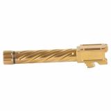 Match Grade, 4.5" Threaded Barrel, Spiral Fluted, 9MM, Fits Shadow Systems MR/XR Models, Titanium Carbo-Nitride Finish, Bronze SG9C-02-03TSPL-BRZ