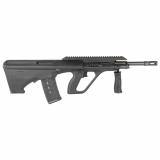 AUG A3 M2, Semi-automatic Rifle, 556NATO/223 Remington, 16" Barrel, Synthetic Stock, Extended Rail, Ambidextrous QD, Foldable Charging Handle, Matte Finish, Black, 30 Rounds AUGM2BLKEXT