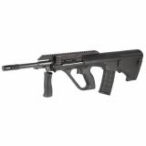 AUG A3 M2, Semi-automatic Rifle, 556NATO/223 Remington, 16" Barrel, Synthetic Stock, Extended Rail, Ambidextrous QD, Foldable Charging Handle, Matte Finish, Black, 30 Rounds AUGM2BLKEXT