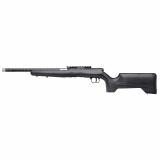 B Series Timberlite, Bolt Action Rifle, 22 WMR, 18" Carbon Fiber Wrapped Barrel, Threaded 1/2x28, Matte, Black, Carbon Wood Laminate Gray Stock, Savage AccuTrigger, 0 MOA Picatinny Rail, 10 Rounds, 1 Magazine 70519