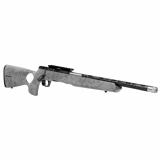 B17 Timberlite Thumbhole, Bolt Action Rifle, 17HMR, 18" Carbon Wrapped Threaded Barrel, Gray Ambidextrous Thumbhole Stock, Matte Finish, Black, 10 Rounds 70818