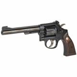 Model 17 Masterpiece Classic .22 Long Rifle Single Action/Double Action 6 Inch Barrel Bright Blued Finish Checkered Square Butt Grip 6 Rounds