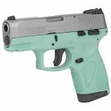 G2S, Semi-automatic, Sub Compact Pistol, 9MM, 3.25" Barrel, Polymer Frame, Cyan/Stainless Finish, Adjustable Sights, 7Rd, 2 Magazines 1-G2S939C