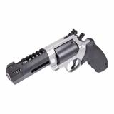 Raging Hunter, Double Action/Single Action, Steel Frame, Revolver, Large Frame, 500 S&W, 5.13" Barrel, Black Cylinder/Barrel, Silver Frame, Rubber Grips, Adjustable Rear Sight, 5 Roundsounds 2-500055RH