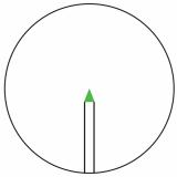 AccuPoint® 1-6x24 Riflescope w/ BAC, Green Triangle Post Reticle