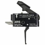 Trigger, Competitive Flat Trigger, Single Stage, 3LB Pull Weight, PVD Finished Hammer and Trigger Shoe, Anodized Finish, Black, Fits AR-15 AR0-SBB-33-NNF