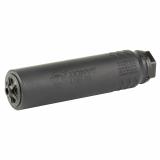 Silent Bandit, Suppressor, 223REM/556NATO, Titanium & Stainless Steel Construction, Armor Tuff Finish, Black, 6 Baffle, HUB Mount Compatible, Includes K-Mount Muzzle Device SP-SB-556-6-BLK