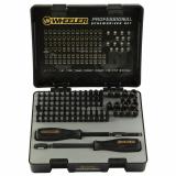 100 Piece Professional Screwdriver Set, Includes 2 Bit Drivers, 98 Bits, and Hard Case, Black 4001003