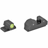 RAM Night Sights, Green Front Dot, Fits Canik TP9SF, TP9SFX, TP9SF Elite, TP9 Elite SC and Current Production TP9SA CK-R002P-6G