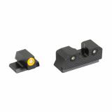 R3D 2.0, Tritium Night Sight, Fits S&W M&P OR Full Size & Compact, Orange Front Outline, Green Tritium Front/Rear SW-R206P-6N