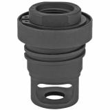 Mini QD Muzzle Brake, Black Finish, 5/8X24, Includes Shim Set YHM-3102-1MB-24A